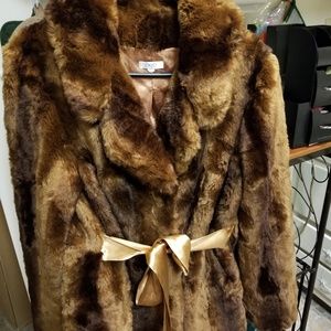 Faux fur short jacket